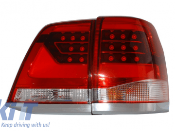 Taillights Led suitable for TOYOTA Land Cruiser FJ150 Prado (2010-2018) Red Clear 2018+ Design