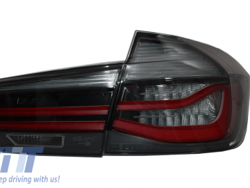 Taillights M Performance Black Line suitable for BMW 3 Series F30 Pre LCI (2011-2014) Red Smoke Conversion to LCI Design