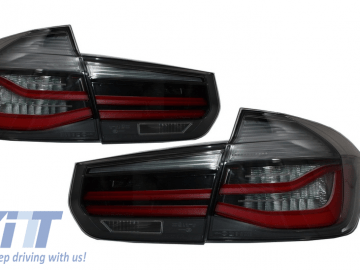 Taillights M Performance Black Line suitable for BMW 3 Series F30 Pre LCI (2011-2014) Red Smoke Conversion to LCI Design