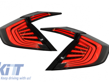 Taillights suitable for HONDA Civic MK10 (FC/FK) (2016-Up) Limousine Full LED Light Bar Red/Black