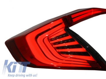 Taillights suitable for HONDA Civic MK10 (FC/FK) (2016-Up) Limousine Full LED Light Bar Red/Smoke