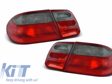 Taillights suitable for MERCEDES E class W210 Limousine (1995-03.2002) Red/Smoke