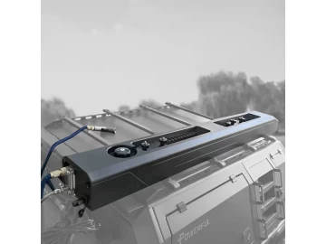 Tanque de água solar com chuveiro de 30L para telhado 4x4