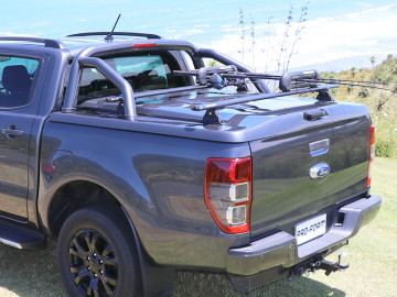 Telhado plano PROFORM SPORTLID V + Sistema ferroviário - Ford Ranger PX (2012-2018)