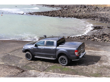 Telhado plano PROFORM SPORTLID V + Sistema ferroviário - Ford Ranger PX (2012-2018)