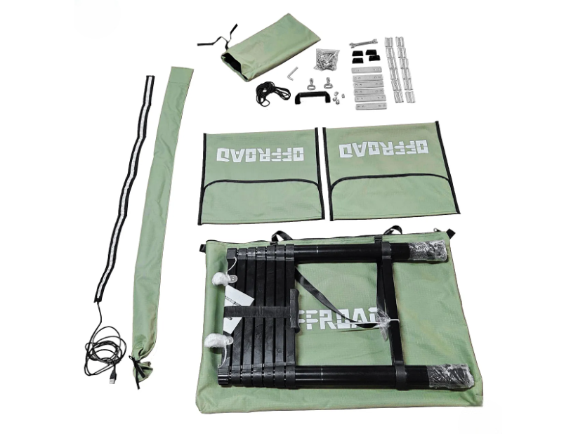 Tenda de Tejadilho Offroad em Alumínio – Modelo “Soldado” 135 cm