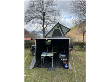 Tenda de tejadilho Offroad alumínio Modelo Exército 135cm