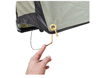 Tenda de tejadilho Offroad alumínio Modelo Exército 135cm