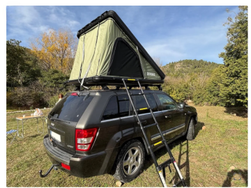 Tenda de tejadilho todo-o-terreno em alumínio, modelo Tactical , 135 cm