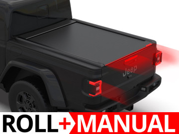 Tessera Roll+: Cobertura Rígida Retrátil Manual para Jeep Gladiator 2020+ Cabine Dupla