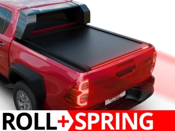 Tessera Roll+: Cobertura Retrátil Assistida por Mola Toyota Hilux (Revo) 2025+ GR II c/ OEM PLASTIC ROLL BAR