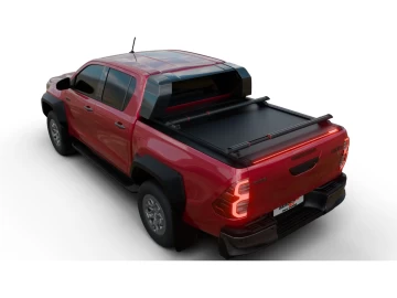 Tessera Roll+: Cobertura Retrátil Assistida por Mola Toyota Hilux (Revo) 2025+ GR II c/ OEM PLASTIC ROLL BAR