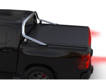 Tessera Roll+: Cobertura Retrátil Manual Toyota Hilux (Revo) '07-2016-> cabine dupla compatível com a roll bar OEM da Toyota