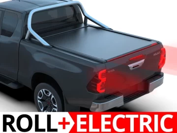 Tessera Roll+: Cobertura Rígida Retrátil Automática Toyota Hilux (Revo) '07-2016-> com OEM Roll bar