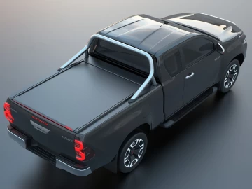 Tessera Roll+: Cobertura Rígida Retrátil Automática Toyota Hilux (Revo) '07-2016-> com OEM Roll bar