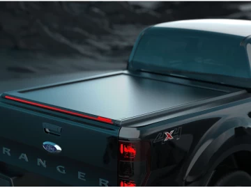 Tessera Roll+: Cobertura Rígida Retrátil Manual Assistido Ford Ranger 2012+ 2016+ 2020+ Cabine Dupla XLT