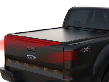 Tessera Roll+: Cobertura Rígida Retrátil Manual Assistido Ford Ranger 2012+ 2016+ 2020+ Cabine Dupla XLT