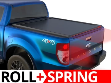 Tessera Roll+: Cobertura Rígida Retrátil Manual Assistido Ford Ranger 2012+ 2016+ 2020+ Cabine Dupla XLT