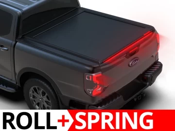 Tessera Roll+: Cobertura Rígida Retrátil Manual Assistido Ford Ranger (P703) 2023+ Cabine Dupla XL/XLT/LIMITED 