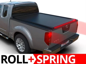 Tessera Roll+: Cobertura Rígida Retrátil Manual Assistido Nissan D40 (Navara) Cabine Extra