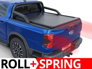 Tessera Roll+: Cobertura Rígida Retrátil Manual Assistido por Mola Ford Ranger (P703) 2023+ Cabine Dupla XLT/SPORT