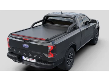 Tessera Roll+: Cobertura Rígida Retrátil Manual Assistido por Mola Ford Ranger (P703) 2023+ Cabine Extra / XLT/SPORT