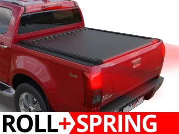 Tessera Roll+: Cobertura Rígida Retrátil Manual Assistido por Mola Isuzu D-Max 2012+ & 2017-2020 (Cabine Dupla)