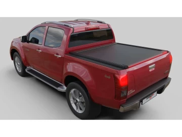 Tessera Roll+: Cobertura Rígida Retrátil Manual Assistido por Mola Isuzu D-Max 2012+ & 2017-2020 (Cabine Dupla)