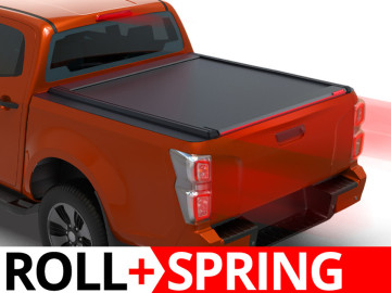 Tessera Roll+: Cobertura Rígida Retrátil Manual Assistido por Mola Isuzu D-Max 2021+ - Cabine Dupla 