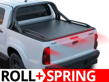 Tessera Roll+: Cobertura Rígida Retrátil Manual Assistido por Mola Toyota Hilux (Vigo) '03-2005->'06-2016
