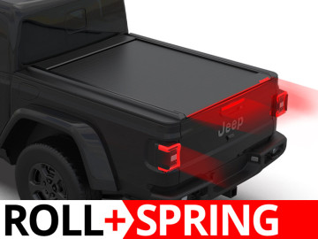 Tessera Roll+: Cobertura Rígida Retrátil Manual Assistido por Mola para Jeep Gladiator 2020+ cabine dupla 