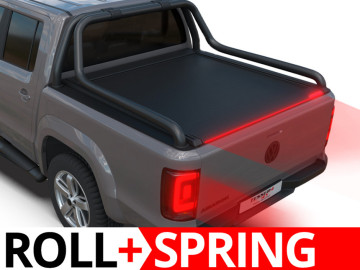 Tessera Roll+: Cobertura Rígida Retrátil Manual com Mola para Volkswagen Amarok 2010-2022 - compatível com a roll bar Canyon OEM