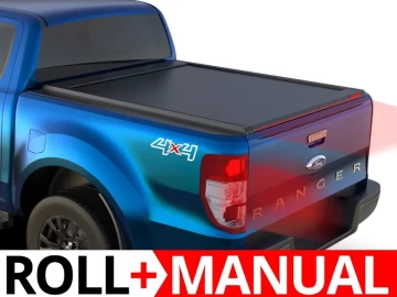 Tessera Roll+: Cobertura Rígida Retrátil Manual Ford Ranger 2012+ 2016+ 2020+ Cabine Dupla XLT