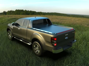 Tessera Roll+: Cobertura Rígida Retrátil Manual Ford Ranger 2012+ 2016+ 2020+ Wildtrack Cabine Extra