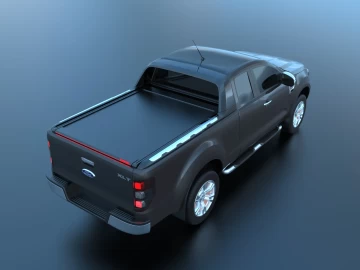Tessera Roll+: Cobertura Rígida Retrátil Manual Ford Ranger 2012+ 2016+ 2020+ Wildtrack Cabine Extra