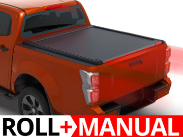 Tessera Roll+: Cobertura Rígida Retrátil Manual Isuzu D-Max 2021+ - cabine dupla/crew cab