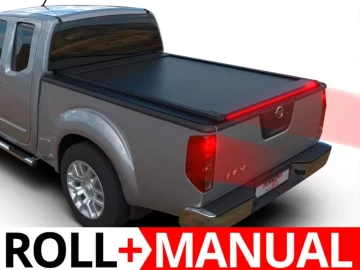 Tessera Roll+: Cobertura Rígida Retrátil Manual Nissan D40 (Navara) Cabine Extra