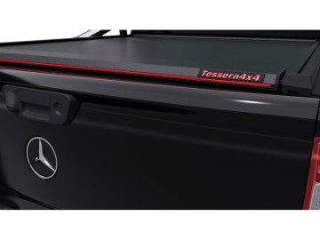 Tessera Roll+: Cobertura Rígida Retrátil Manual com Mola para Mercedes X-Class | compatível com a roll bar OEM da Mercedes.