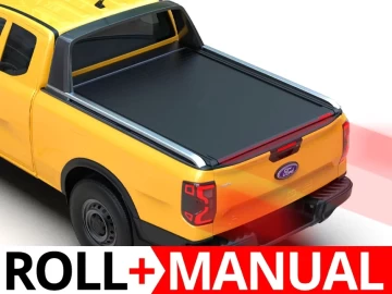 Tessera Roll+: Cobertura Rígida Retrátil Manual para Ford Ranger (P703) 2023+ Cabine Extra - WILDTRAK