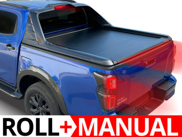 Tessera Roll+: Cobertura Rígida Retrátil Manual para Isuzu D-Max 2021+ - cabine dupla compatível com a Sailplane OEM