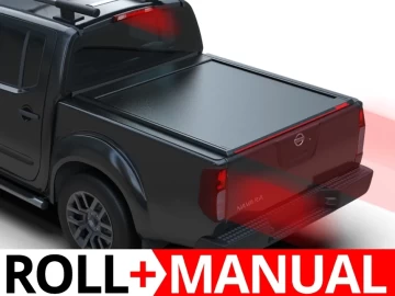 Tessera Roll+: Cobertura Rígida Retrátil Manual para Nissan D40 (Navara) Extended Version (165cm) Cabine Dupla