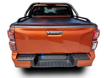 Tessera Roll+: Cobertura Rígida Retrátil com Assistência de Mola Isuzu D-Max 2021-2024 & 2025+ NO OEM ROLL BAR