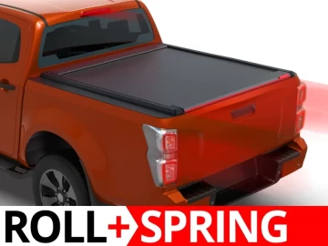 Tessera Roll+: Cobertura Rígida Retrátil com Assistência de Mola Isuzu D-Max 2021-2024 & 2025+ NO OEM ROLL BAR