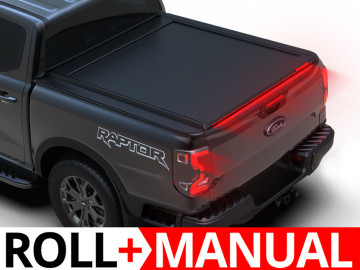 Tessera Roll+ cobertura retráctil em Preto Matte Ford Ranger (P703) 2023+