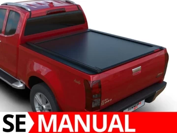 Tessera SE: Cobertura Rígida Retrátil Manual Isuzu D-Max 2012+ & 2017-2020 Cabine Extra