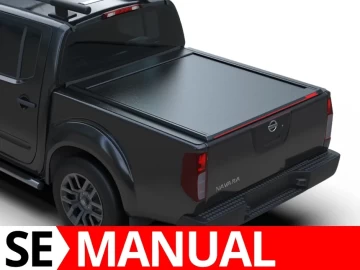 Tessera SE: Cobertura Rígida Retrátil Manual Nissan D40 (Navara) ( Dupla cabina ) Extended Version (165cm)