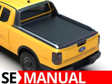 Tessera SE: Cobertura Rígida Retrátil Manual para Ford Ranger (P703) 2023+ Cabine Extra - WILDTRAK