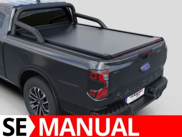 Tessera SE: Cobertura Rígida Retrátil Manual para Ford Ranger (P703) 2023+ Cabine Extra - XLT/SPORT
