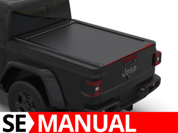 Tessera SE: Cobertura Rígida Retrátil Manual para Jeep Gladiator 2020+ cabine dupla apenas modelos C-CHANNELS