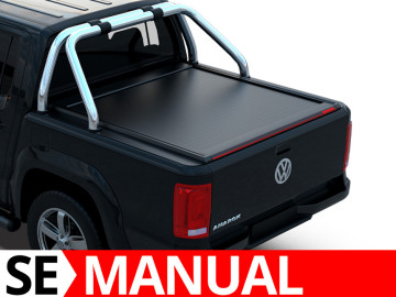 Tessera SE: Cobertura Rígida Retrátil Manual para Volkswagen Amarok 2010-2022 - compatível com a roll bar OEM